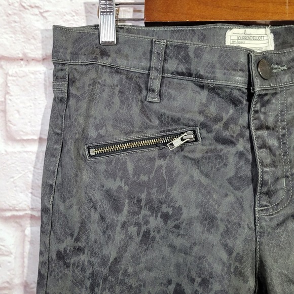 Current Elliot Soho Zip Stiletto Castle Dirty Paws Skinny Ankle Jeans - Picture 7 of 13